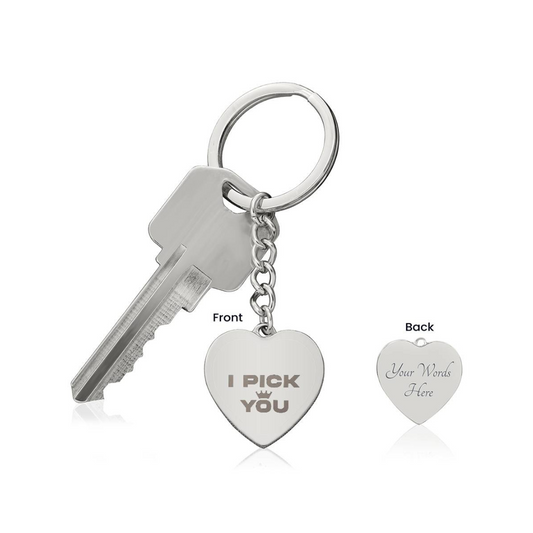 Photo Heart Keychain, Custom Photo Heart Keychain, Personalized Picture Heart Keychain, Engraved Photo Heart Pendant, Custom Gift for Her, Valentine Gift