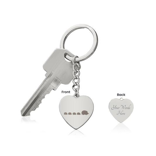 Photo Heart Keychain, Custom Photo Heart Keychain, Personalized Picture Heart Keychain, Engraved Photo Heart Pendant, Custom Gift for Her, Valentine Gift