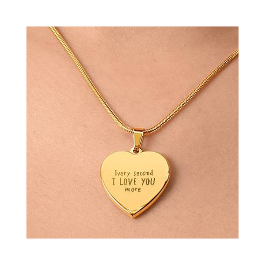 Surprise your loved one by giving them this sweet Engraved Heart Necklace! It's a classic and heartfelt jewelry piece that is sure be treasured.