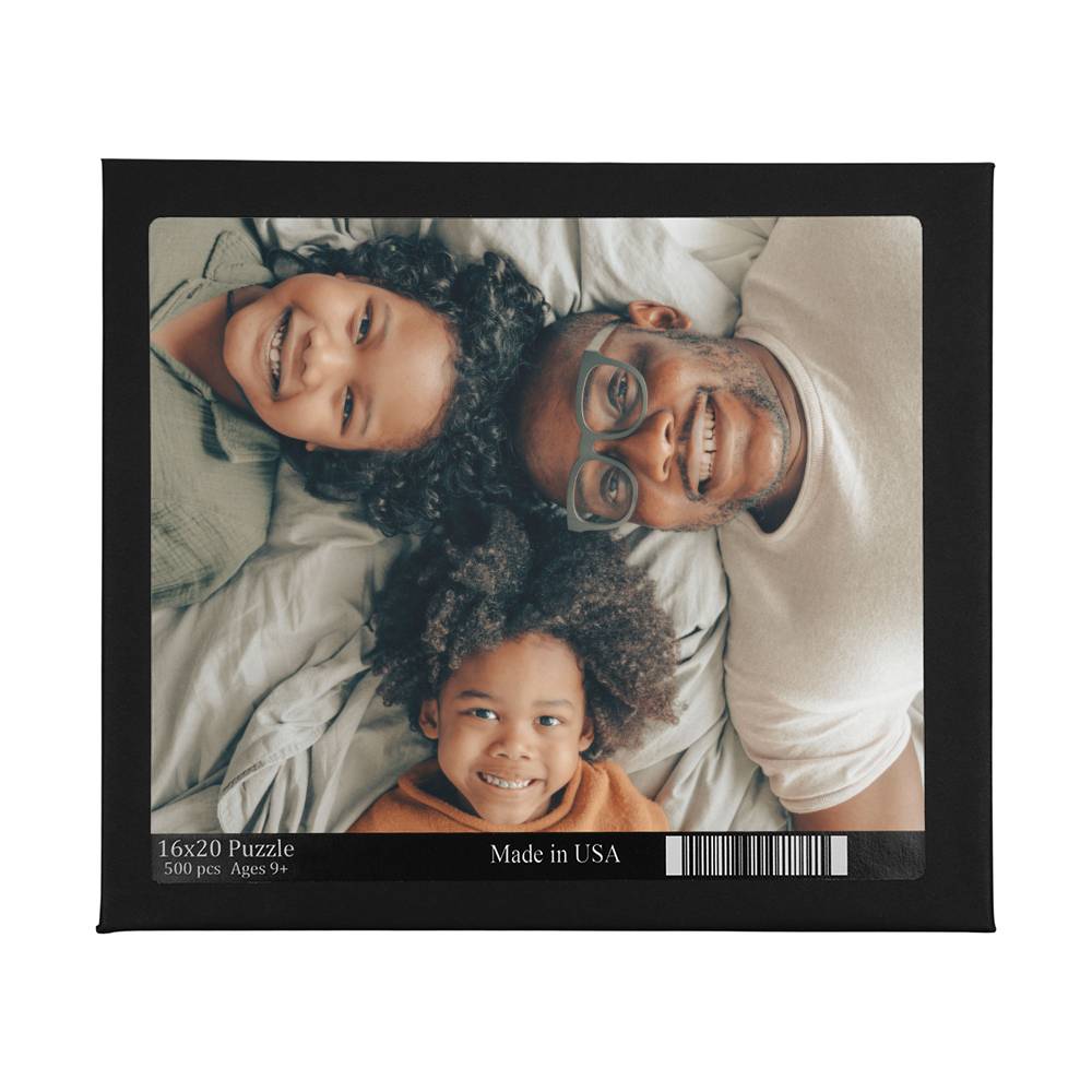 Custom Photo Upload Jigsaw Puzzle 500 Piece, Personalized Family Photo Puzzle