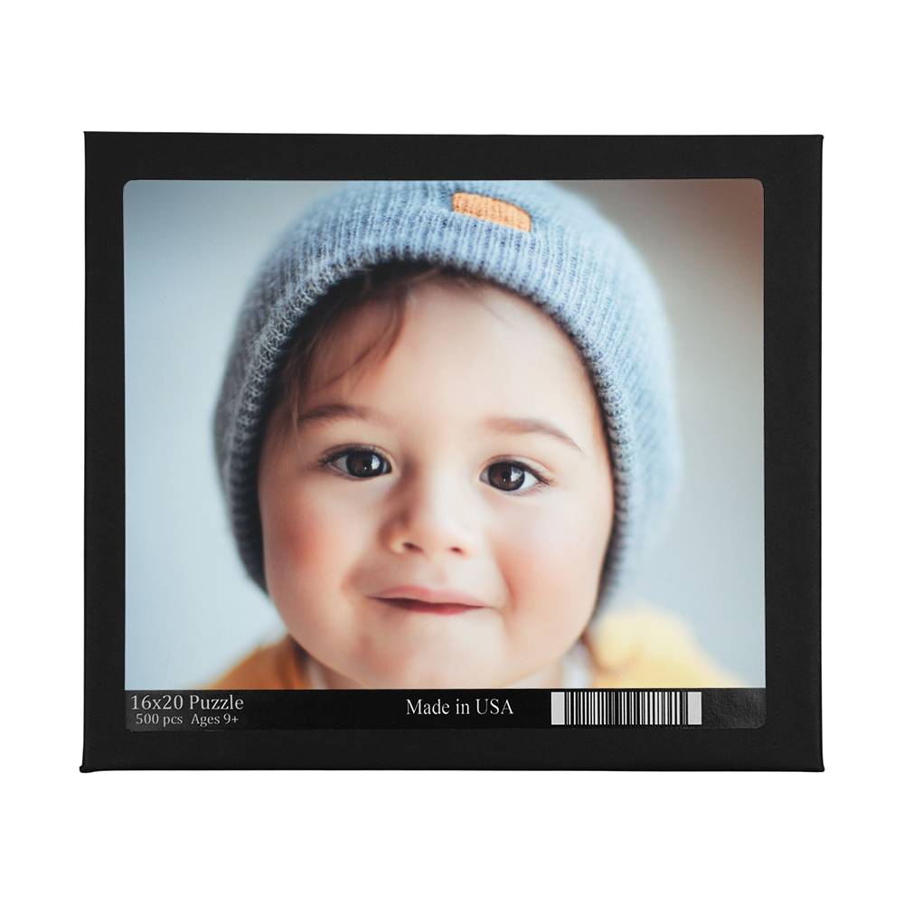 Custom Photo Upload Jigsaw Puzzle 500 Piece, Personalized Baby Photo Puzzle