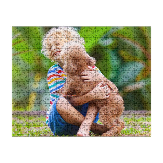 Custom Photo Upload Jigsaw Puzzle 500 Piece, Personalized Kids Photo Puzzle