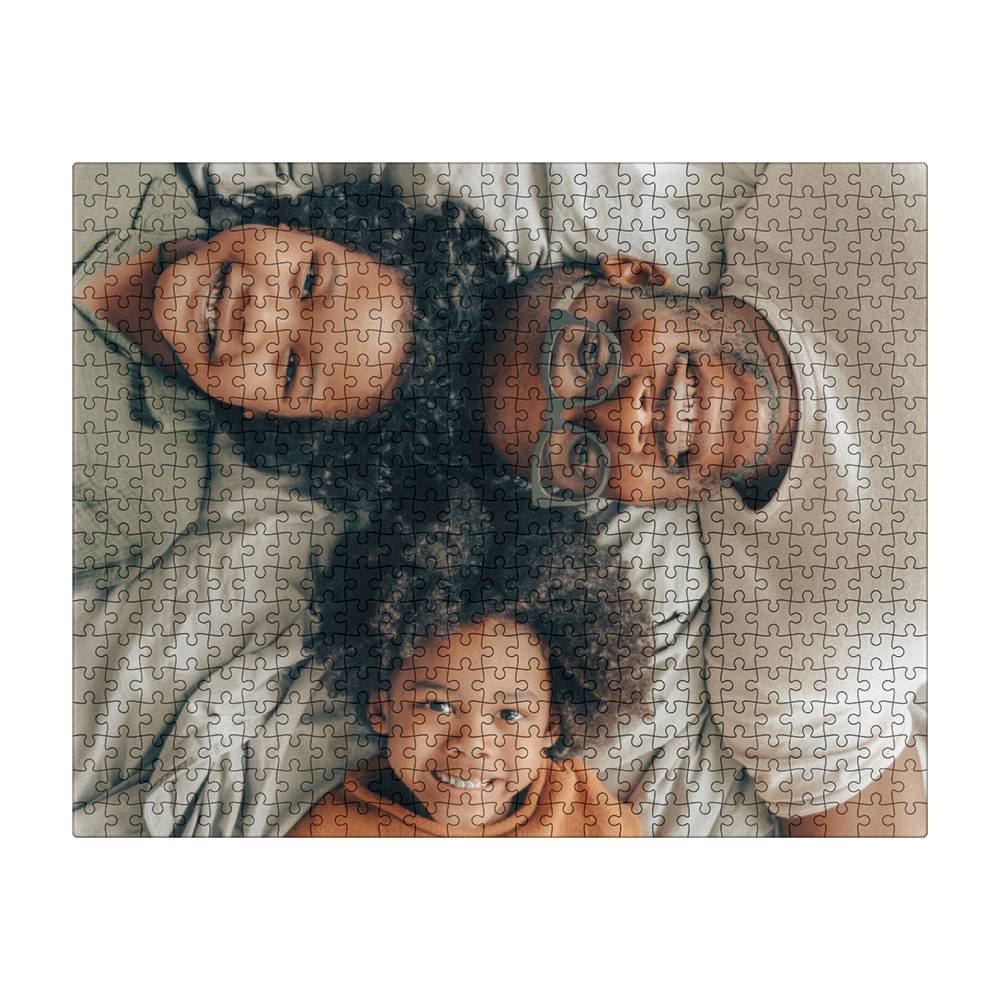 Custom Photo Upload Jigsaw Puzzle 500 Piece, Personalized Family Photo Puzzle