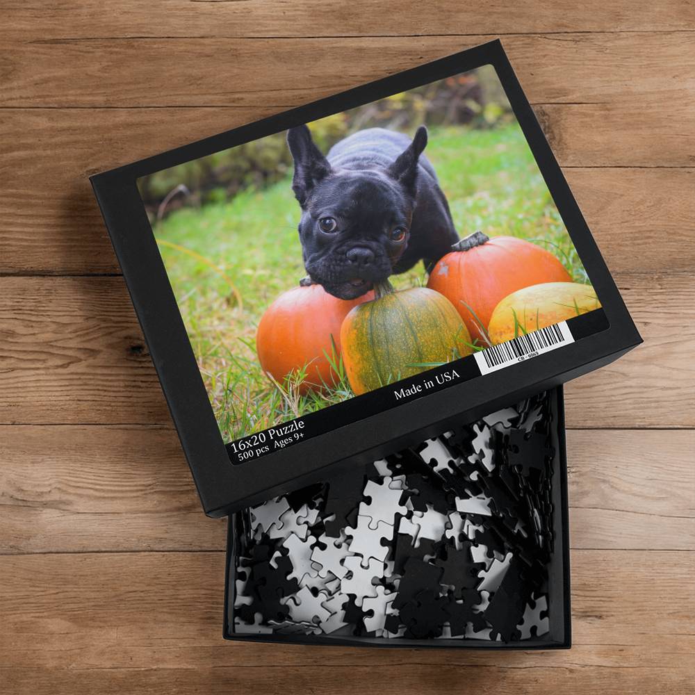 Custom Photo Upload Jigsaw Puzzle 500 Piece, Pet Photo Puzzle, Personalized Gift Idea