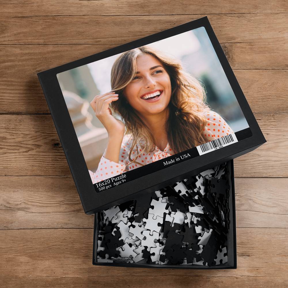 Custom Photo Upload Jigsaw Puzzle 500 Piece, Personalized Photo Puzzle