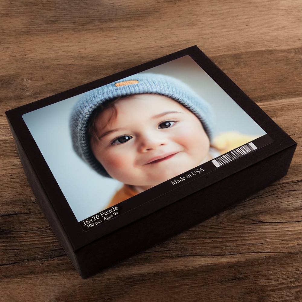 Custom Photo Upload Jigsaw Puzzle 500 Piece, Personalized Baby Photo Puzzle